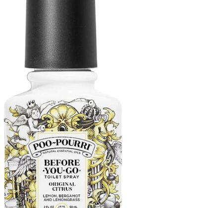 Poo-Pourri Before-You-Go Toilet Spray, Original Citrus, 2 Fl Oz – Lemon, Bergamot and Lemongrass